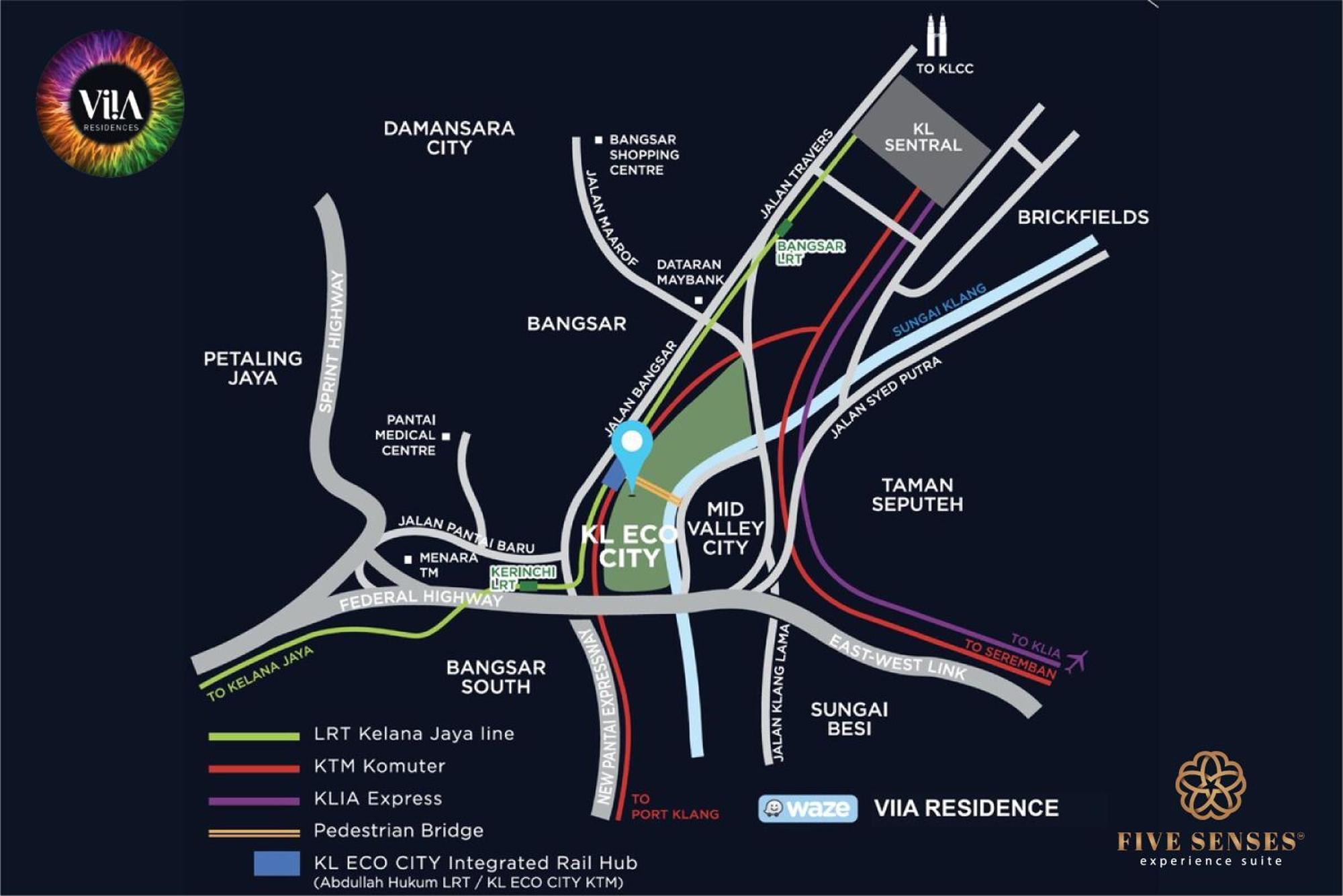 Viia Residence, Mid Valley Kl Kuala Lumpur Eksteriør bilde